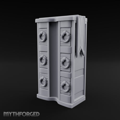 Ring-Handled Six-Drawer Noble Dresser Miniature for Dungeons and Dragons, Pathfinder or other TTRPGs