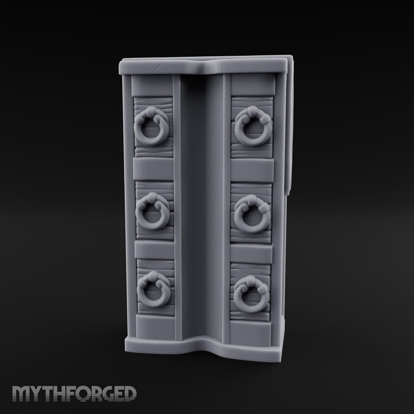 Ring-Handled Six-Drawer Noble Dresser Miniature for Dungeons and Dragons, Pathfinder or other TTRPGs