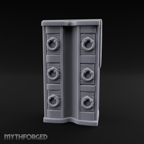 Ring-Handled Six-Drawer Noble Dresser Miniature for Dungeons and Dragons, Pathfinder or other TTRPGs