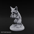 Ring Inspecting Tabaxi Familiar Miniature for Dungeons and Dragons, Pathfinder or other TTRPGs