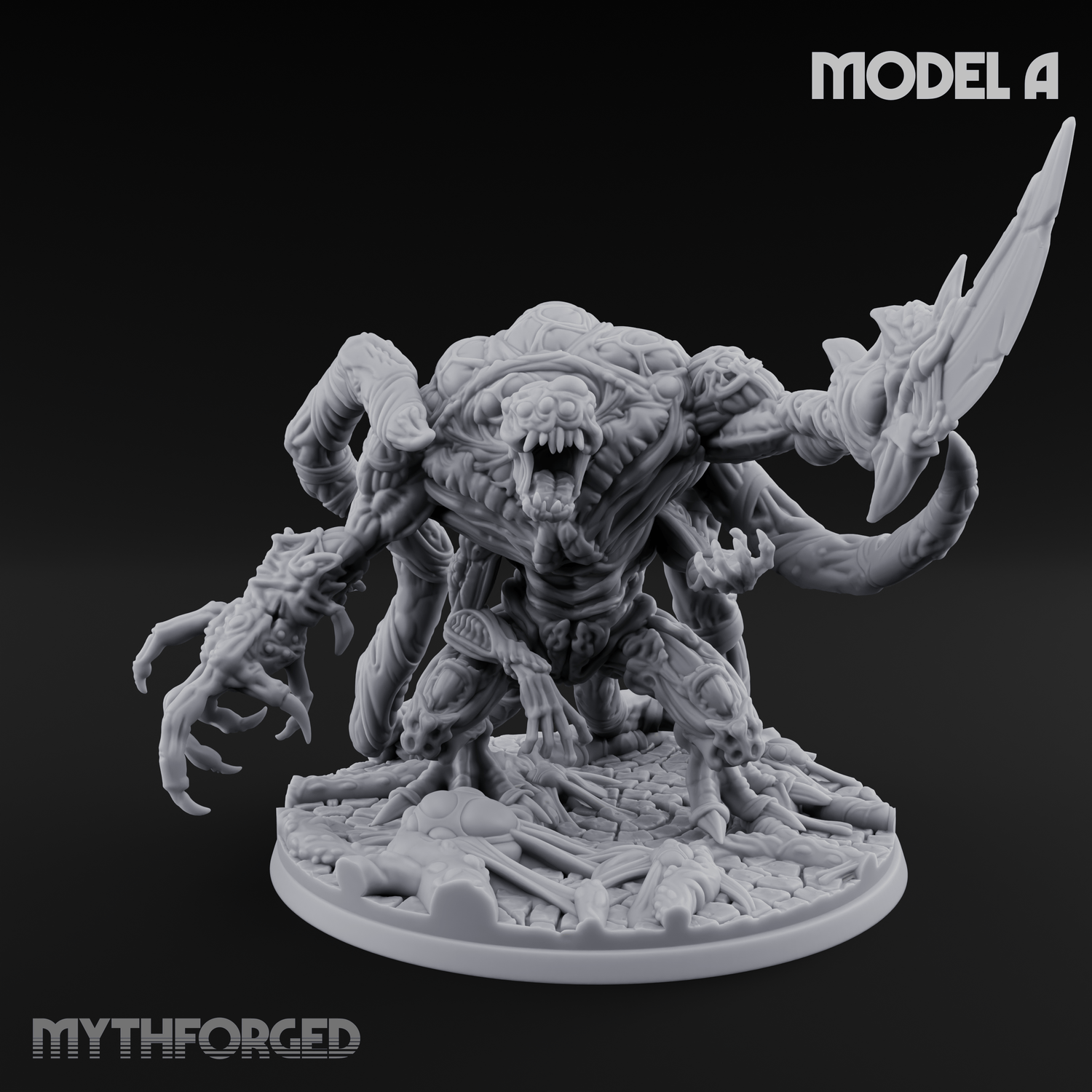 Fangs Dripping Menace Star Spawn Manglers A Miniature for Dungeons and Dragons, Pathfinder or other TTRPGs
