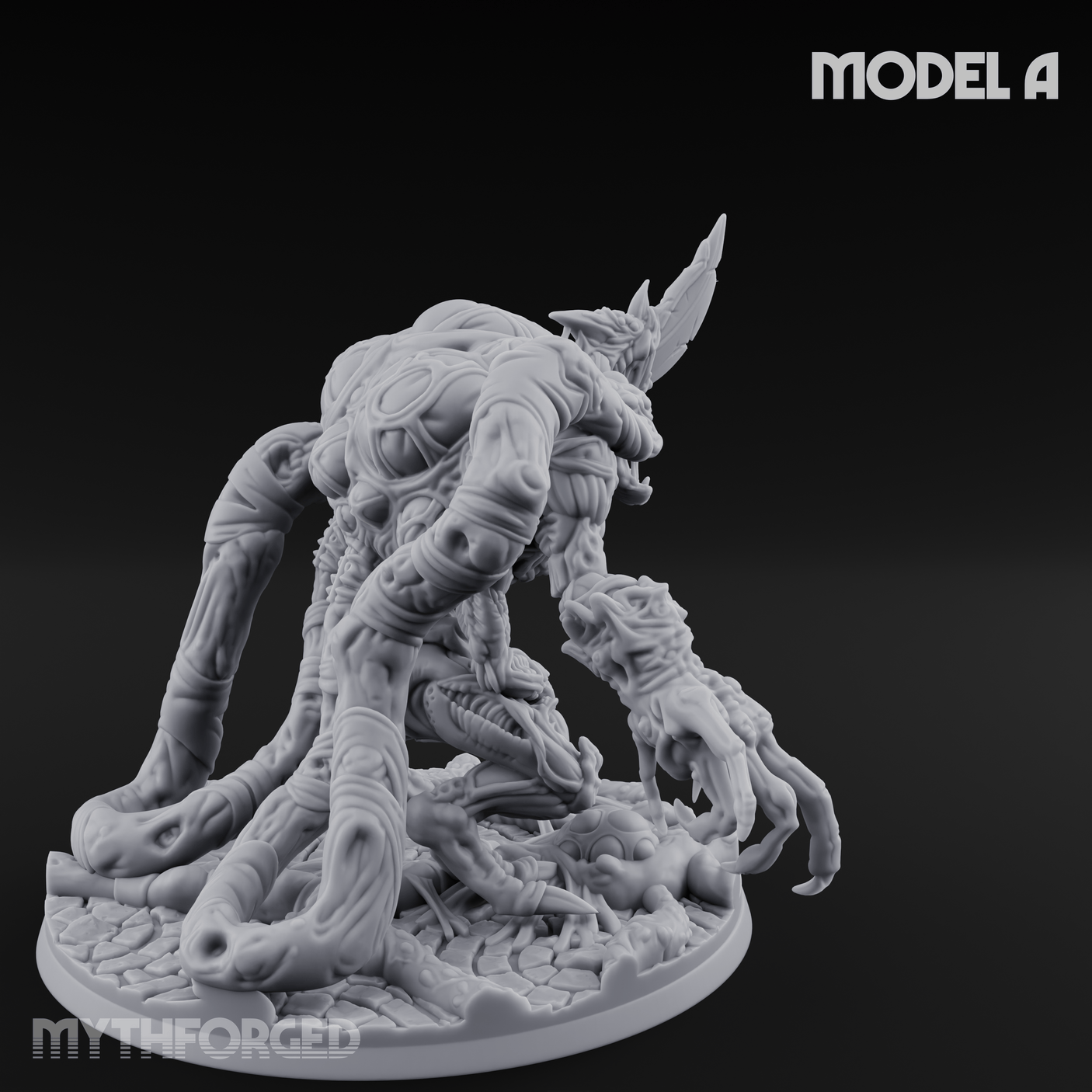 Fangs Dripping Menace Star Spawn Manglers A Miniature for Dungeons and Dragons, Pathfinder or other TTRPGs