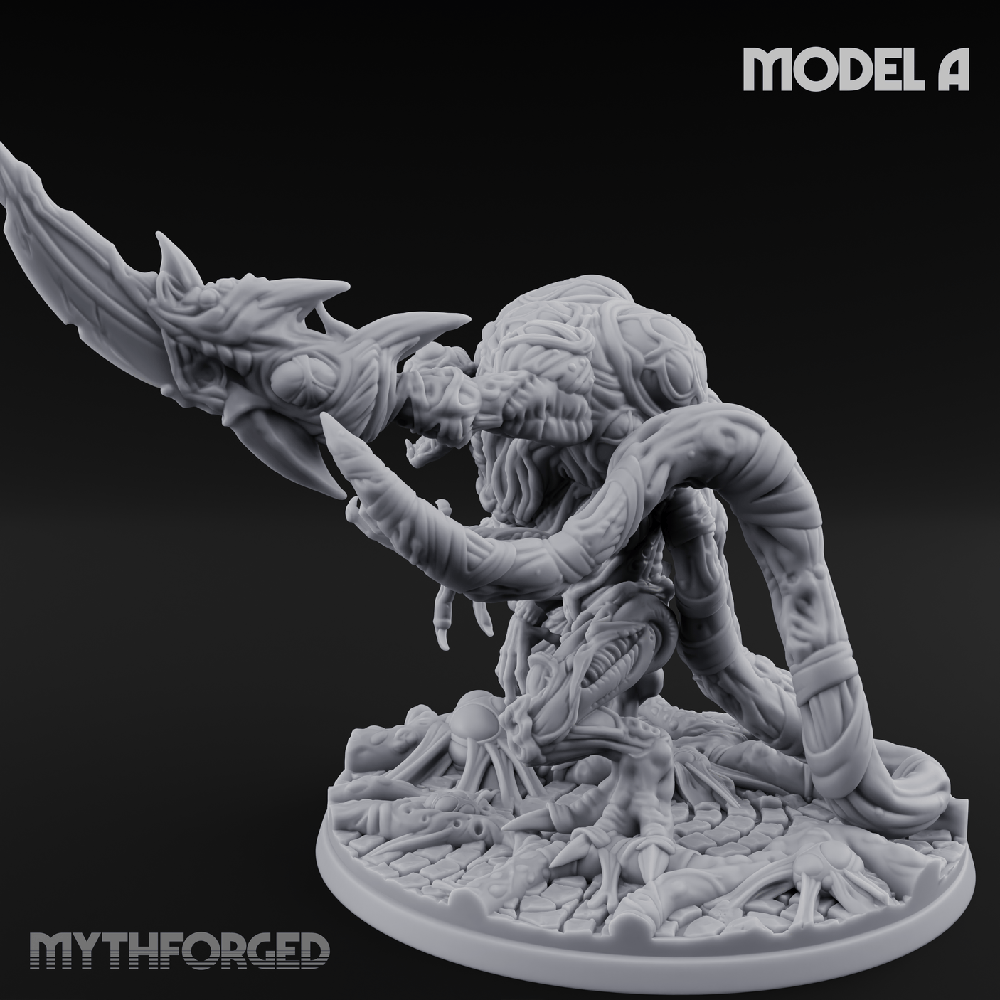 Fangs Dripping Menace Star Spawn Manglers A Miniature for Dungeons and Dragons, Pathfinder or other TTRPGs