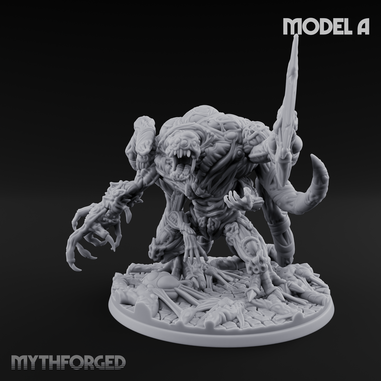 Fangs Dripping Menace Star Spawn Manglers A Miniature for Dungeons and Dragons, Pathfinder or other TTRPGs