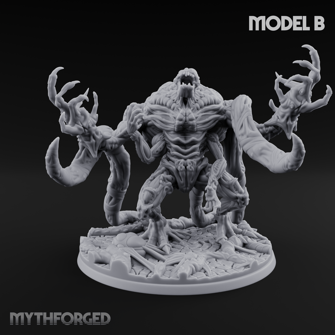 Fangs Dripping Menace Star Spawn Manglers B Miniature for Dungeons and Dragons, Pathfinder or other TTRPGs