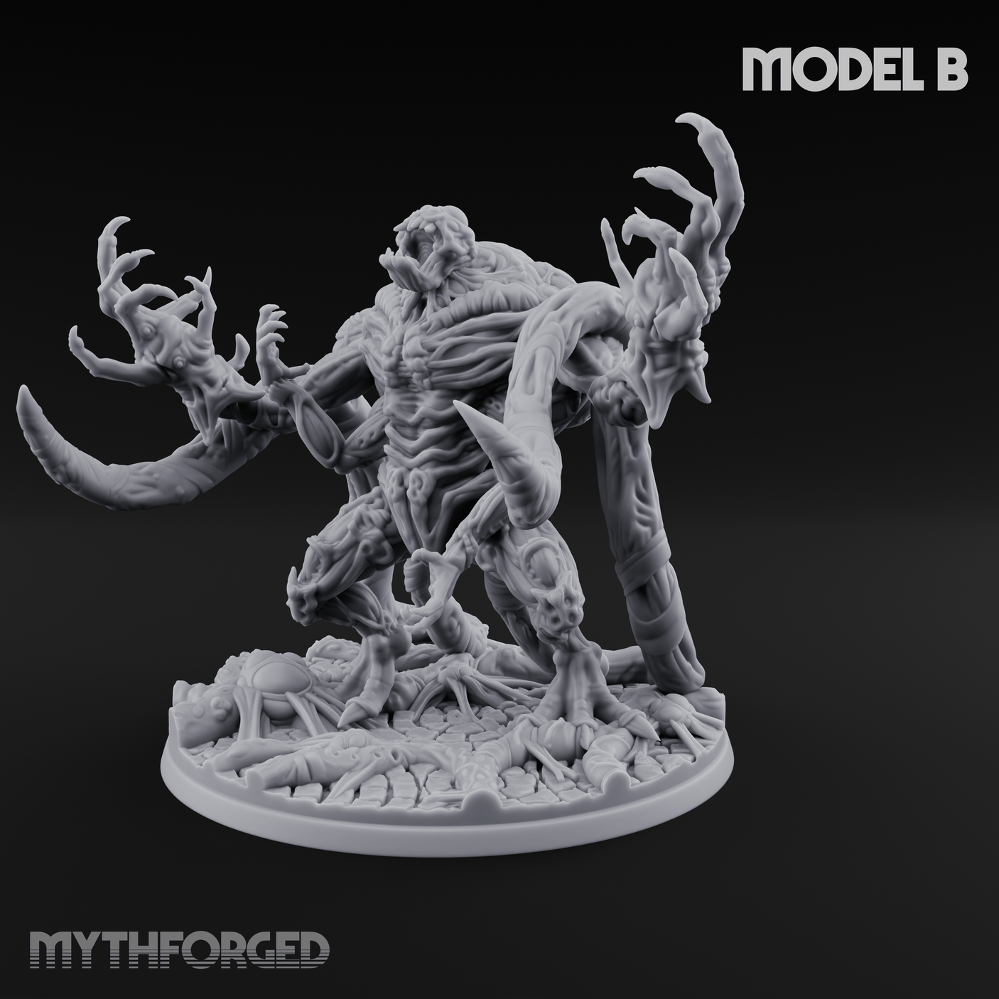 Fangs Dripping Menace Star Spawn Manglers B Miniature for Dungeons and Dragons, Pathfinder or other TTRPGs