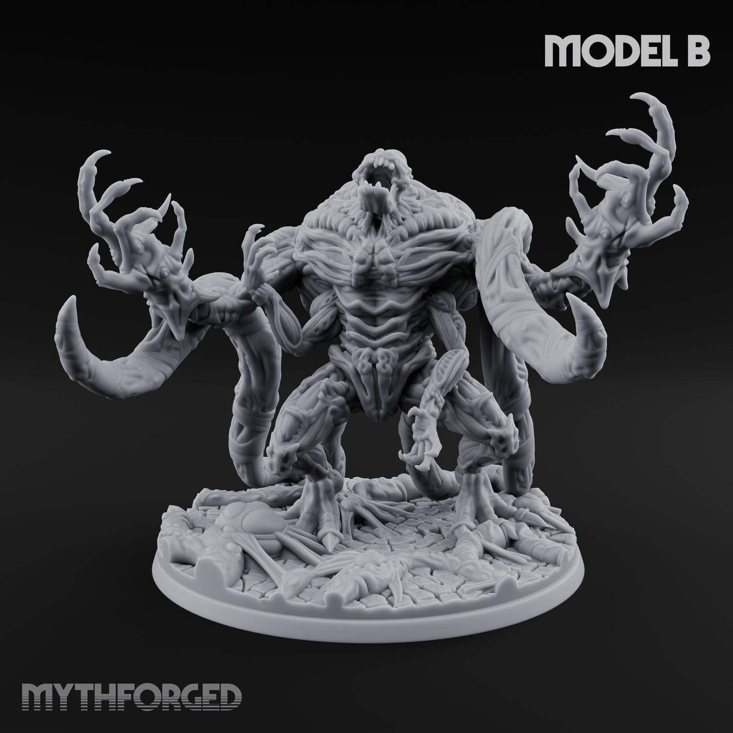 Fangs Dripping Menace Star Spawn Manglers B Miniature for Dungeons and Dragons, Pathfinder or other TTRPGs