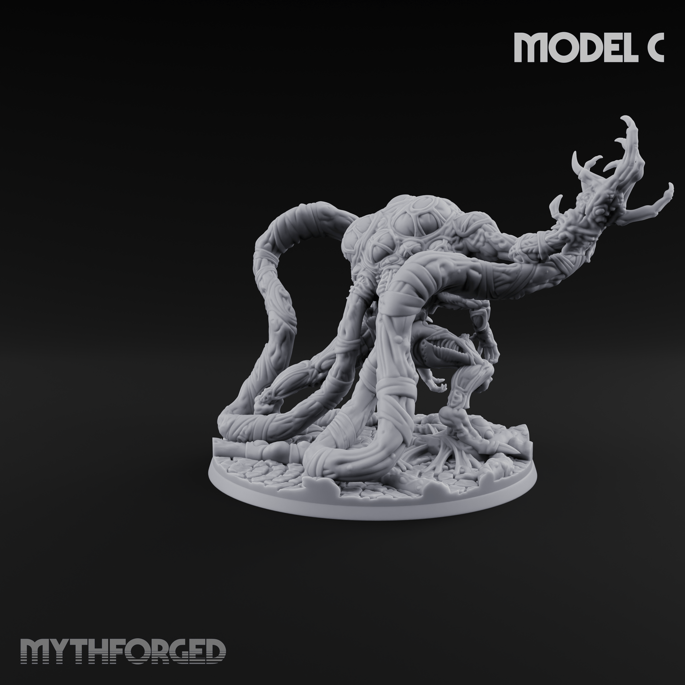 Fangs Dripping Menace Star Spawn Manglers C Miniature for Dungeons and Dragons, Pathfinder or other TTRPGs