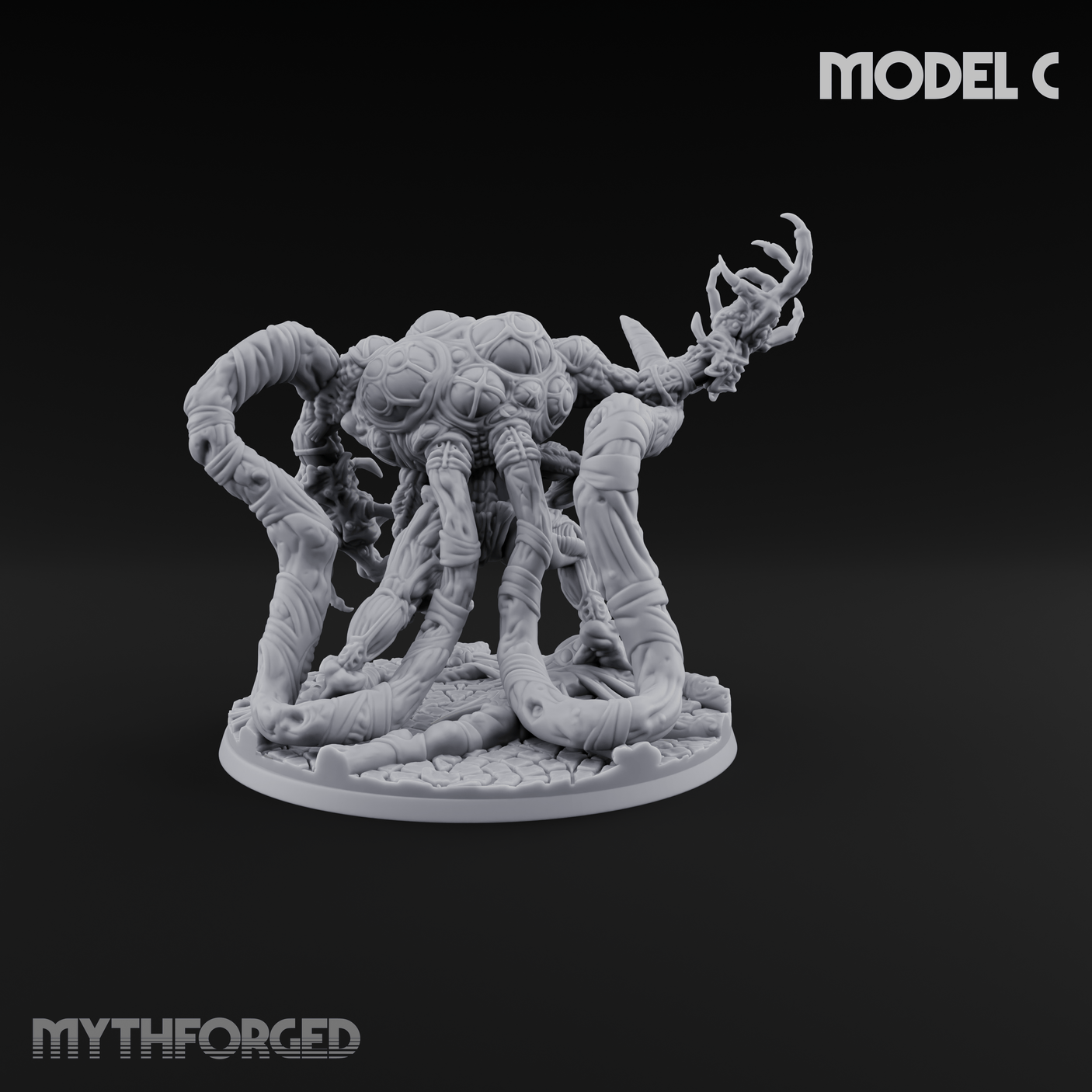 Fangs Dripping Menace Star Spawn Manglers C Miniature for Dungeons and Dragons, Pathfinder or other TTRPGs