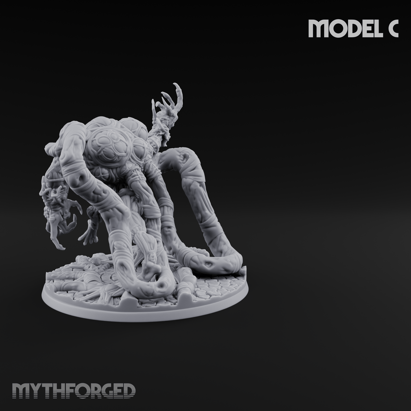 Fangs Dripping Menace Star Spawn Manglers C Miniature for Dungeons and Dragons, Pathfinder or other TTRPGs