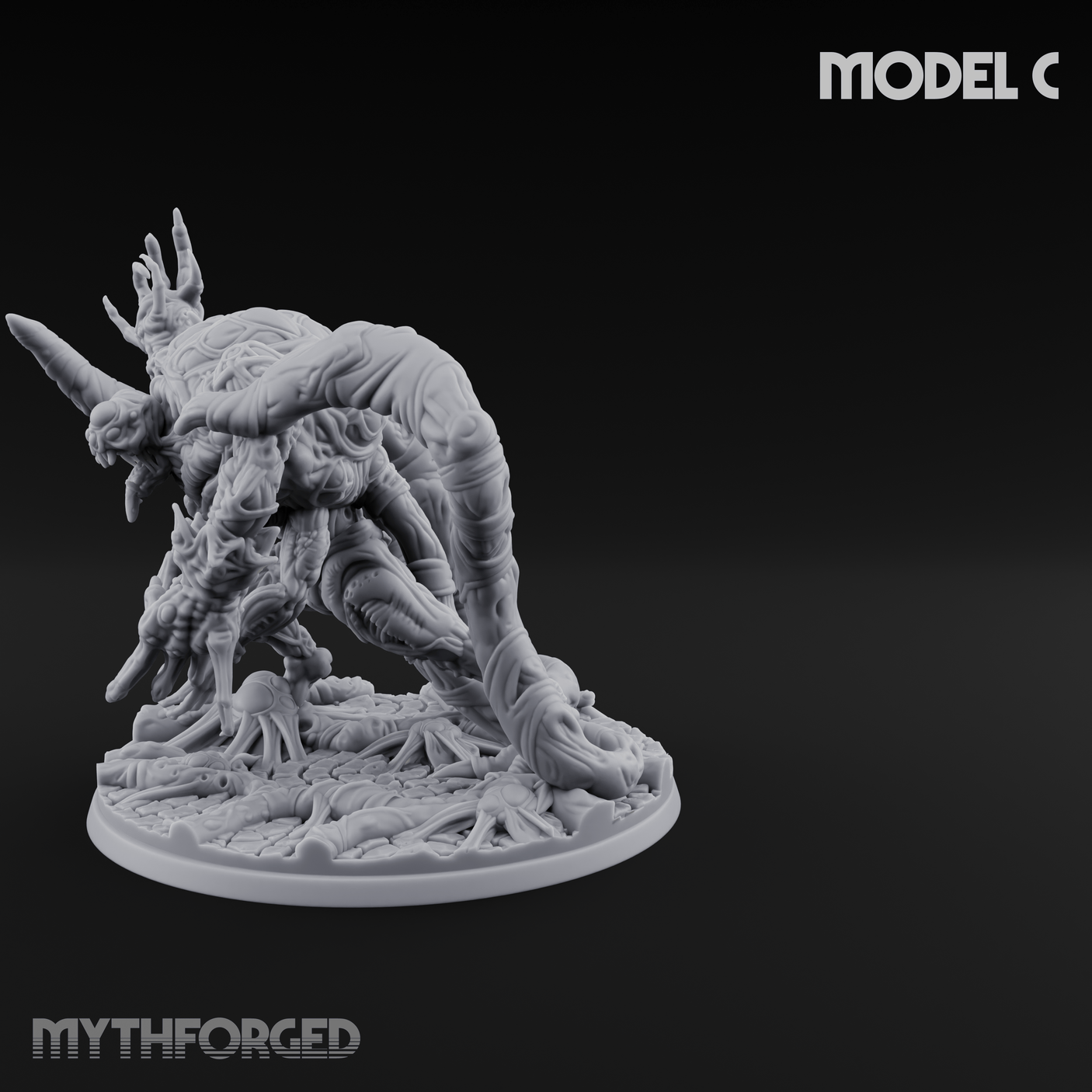 Fangs Dripping Menace Star Spawn Manglers C Miniature for Dungeons and Dragons, Pathfinder or other TTRPGs