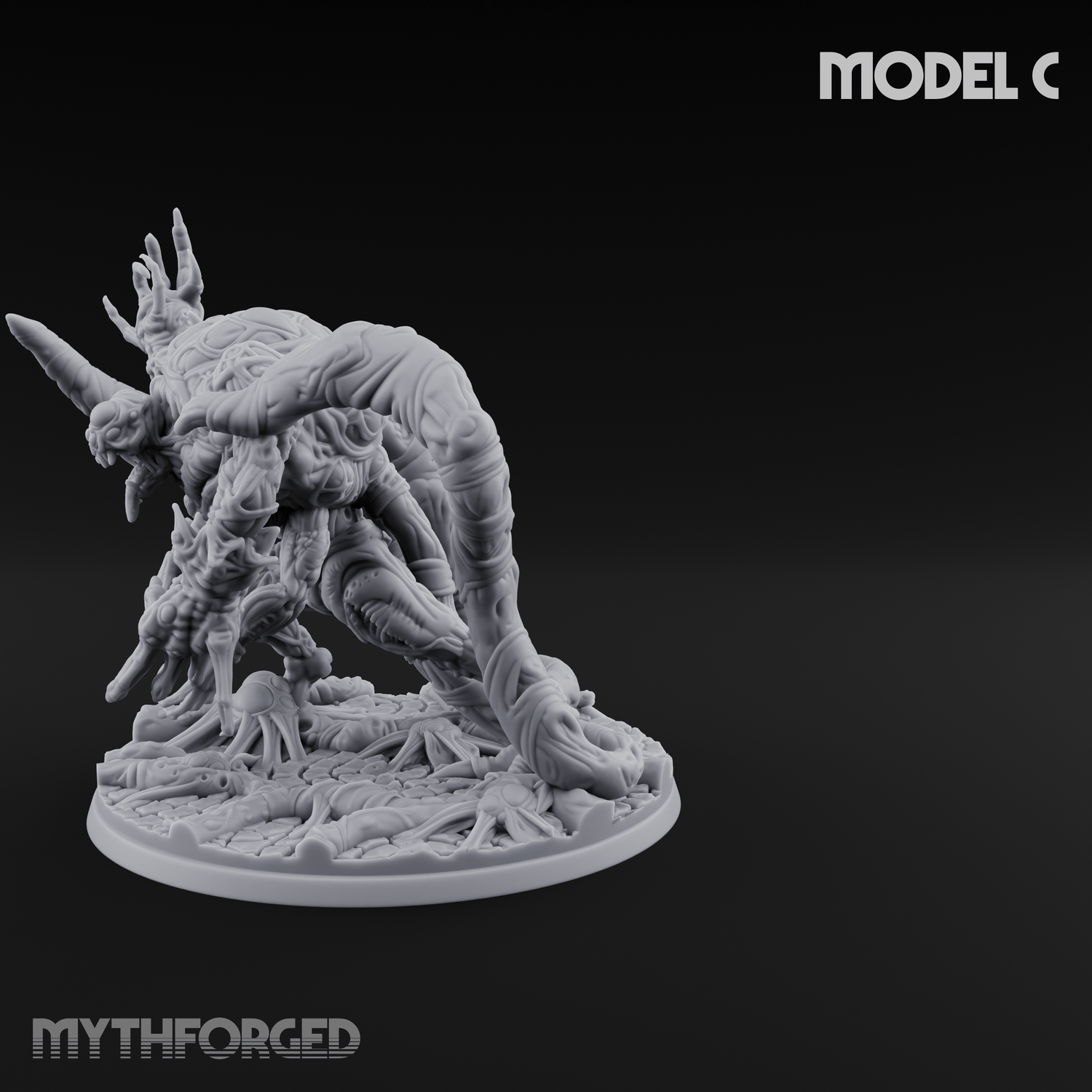 Fangs Dripping Menace Star Spawn Manglers C Miniature for Dungeons and Dragons, Pathfinder or other TTRPGs
