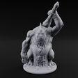 Club Smashing Brute River Dweller Miniature for Dungeons and Dragons, Pathfinder or other TTRPGs
