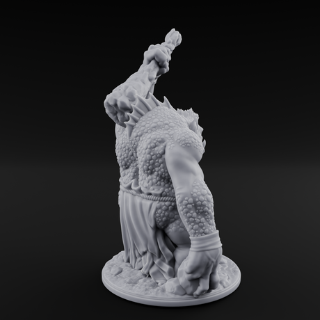 Club Smashing Brute River Dweller Miniature for Dungeons and Dragons, Pathfinder or other TTRPGs