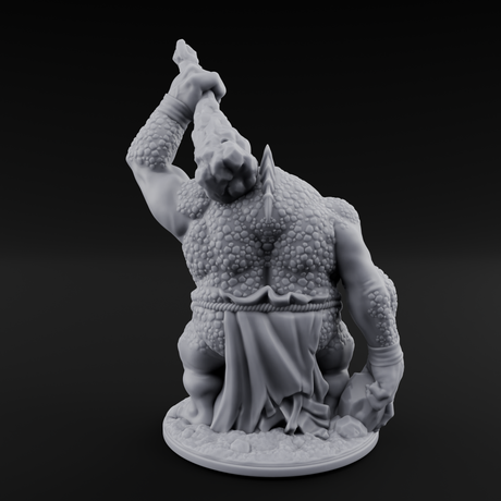 Club Smashing Brute River Dweller Miniature for Dungeons and Dragons, Pathfinder or other TTRPGs