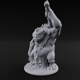 Club Smashing Brute River Dweller Miniature for Dungeons and Dragons, Pathfinder or other TTRPGs