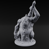 Club Smashing Brute River Dweller Miniature for Dungeons and Dragons, Pathfinder or other TTRPGs