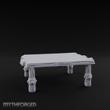 Rivet-Clasped Plank-Topped Tribal Square Table gallery 2