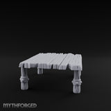 Rivet-Clasped Plank-Topped Tribal Square Table gallery 7