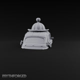 Rivet-Plated Dome-Capped Steampunk Automobile Miniature for Dungeons and Dragons, Pathfinder or other TTRPGs