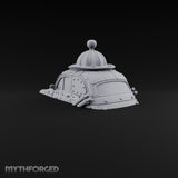 Rivet-Plated Dome-Capped Steampunk Automobile Miniature for Dungeons and Dragons, Pathfinder or other TTRPGs