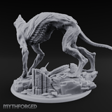 Coiled Over Wreckage R'yleh Sentinel Miniature for Dungeons and Dragons, Pathfinder or other TTRPGs