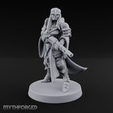 Robed Rifle Cradling Human Sniper Priestess — Helmet