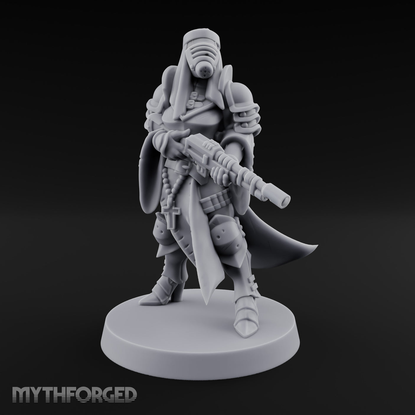 Robed Rifle Cradling Human Sniper Priestess gallery 1