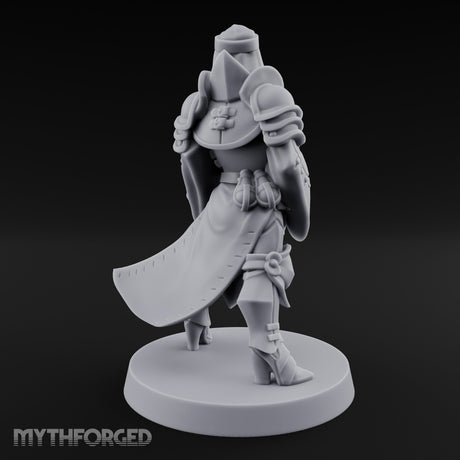 Robed Rifle Cradling Human Sniper Priestess Miniature for Dungeons and Dragons, Pathfinder or other TTRPGs