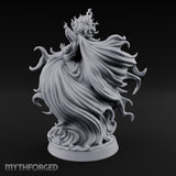 Robes Billowing Reaching Yuki-onna Miniature for Dungeons and Dragons, Pathfinder or other TTRPGs