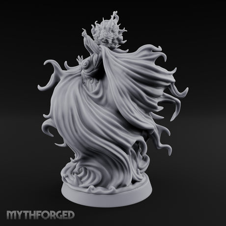 Robes Billowing Reaching Yuki-onna Miniature for Dungeons and Dragons, Pathfinder or other TTRPGs
