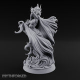 Robes Billowing Reaching Yuki-onna Miniature for Dungeons and Dragons, Pathfinder or other TTRPGs