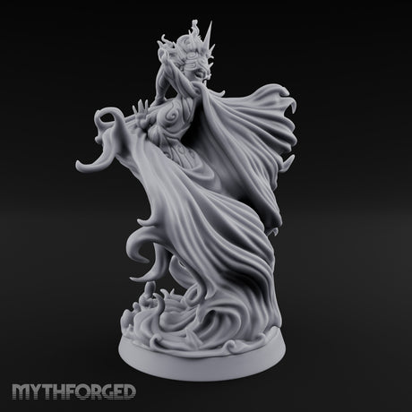 Robes Billowing Reaching Yuki-onna Miniature for Dungeons and Dragons, Pathfinder or other TTRPGs