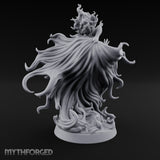 Robes Billowing Reaching Yuki-onna Miniature for Dungeons and Dragons, Pathfinder or other TTRPGs