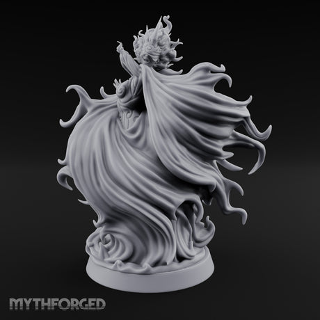 Robes Billowing Reaching Yuki-onna Miniature for Dungeons and Dragons, Pathfinder or other TTRPGs