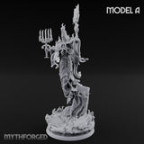 Robes Trailing Lich Shaman A Miniature for Dungeons and Dragons, Pathfinder or other TTRPGs