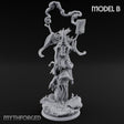 Robes Trailing Lich Shaman B Miniature for Dungeons and Dragons, Pathfinder or other TTRPGs
