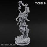 Robes Trailing Lich Shaman B Miniature for Dungeons and Dragons, Pathfinder or other TTRPGs