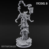 Robes Trailing Lich Shaman B Miniature for Dungeons and Dragons, Pathfinder or other TTRPGs