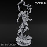 Robes Trailing Lich Shaman B Miniature for Dungeons and Dragons, Pathfinder or other TTRPGs