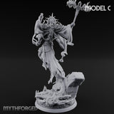 Robes Trailing Lich Shaman C Miniature for Dungeons and Dragons, Pathfinder or other TTRPGs