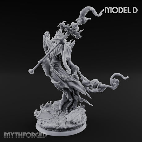 Robes Trailing Lich Shaman D — Gargantuan - 4" Base