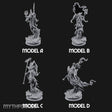 Robes Trailing Lich Shamans Miniature for Dungeons and Dragons, Pathfinder or other TTRPGs