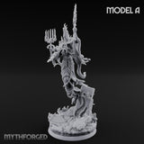 Robes Trailing Lich Shamans Miniature for Dungeons and Dragons, Pathfinder or other TTRPGs