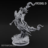 Robes Trailing Lich Shamans Miniature for Dungeons and Dragons, Pathfinder or other TTRPGs