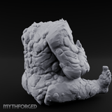 Palms Out Bellowing Happy Troll Miniature for Dungeons and Dragons, Pathfinder or other TTRPGs