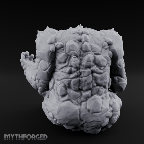 Palms Out Bellowing Happy Troll Miniature for Dungeons and Dragons, Pathfinder or other TTRPGs