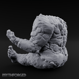 Palms Out Bellowing Happy Troll Miniature for Dungeons and Dragons, Pathfinder or other TTRPGs