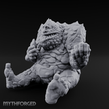 Palms Out Bellowing Happy Troll Miniature for Dungeons and Dragons, Pathfinder or other TTRPGs