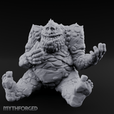 Palms Out Bellowing Happy Troll Miniature for Dungeons and Dragons, Pathfinder or other TTRPGs